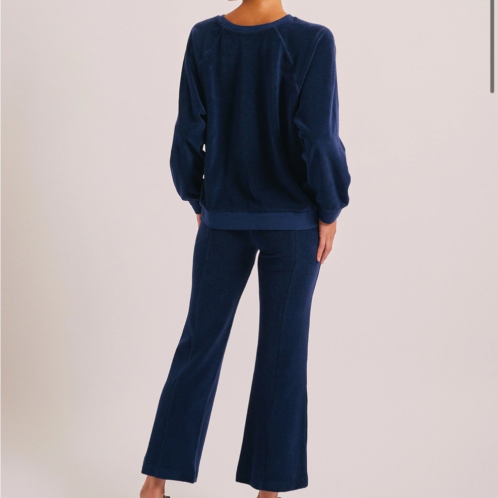 NWOT Suzi Kondi The Fili Terry Kick Flare Pants